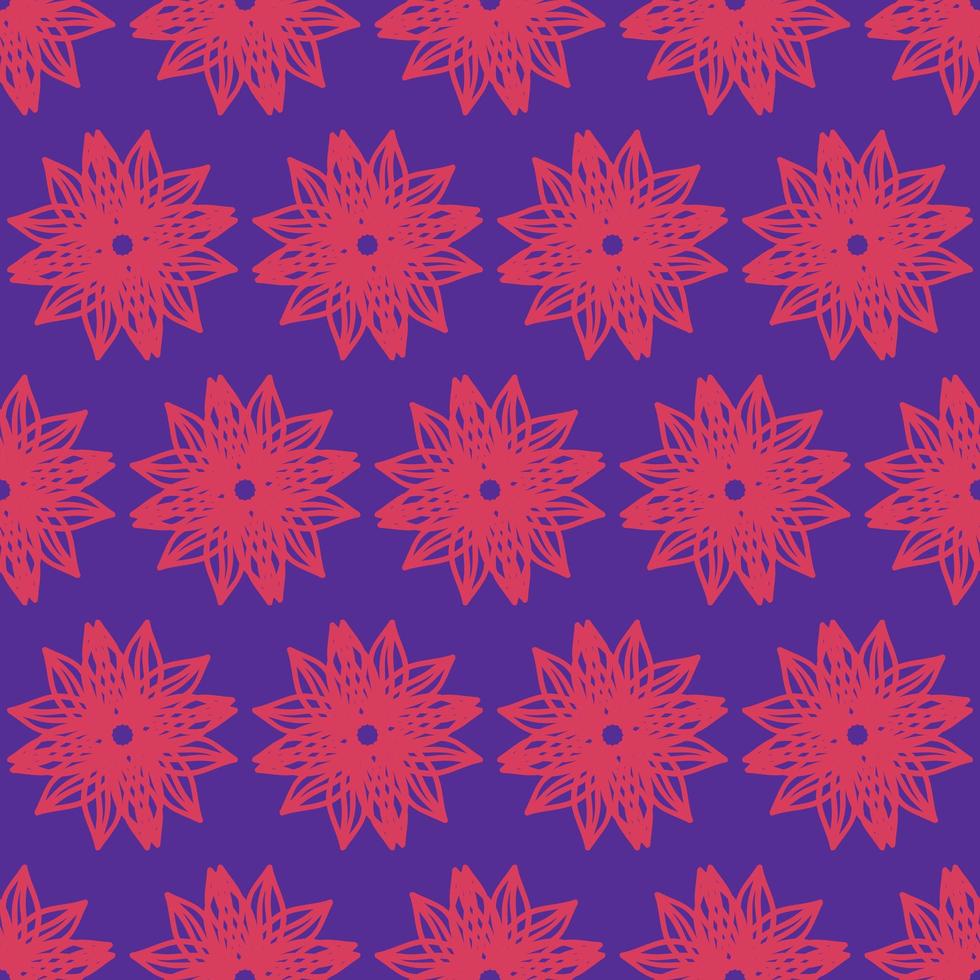 patrón ornamental colorido de estilo único vector