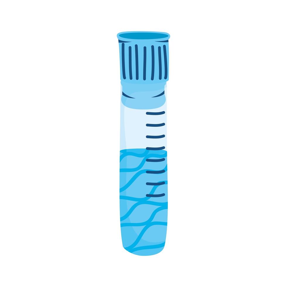 test tube hand draw style vector