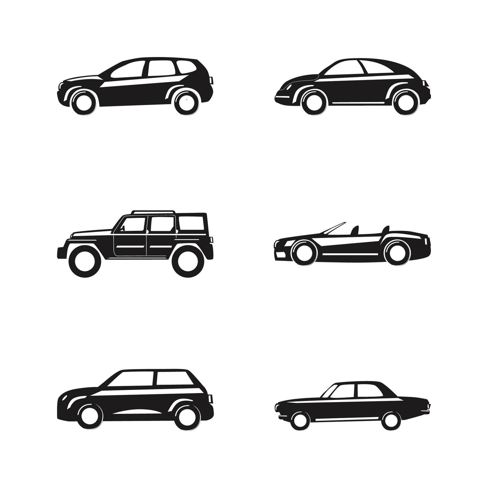 Car icon set 1877825 Vector Art at Vecteezy