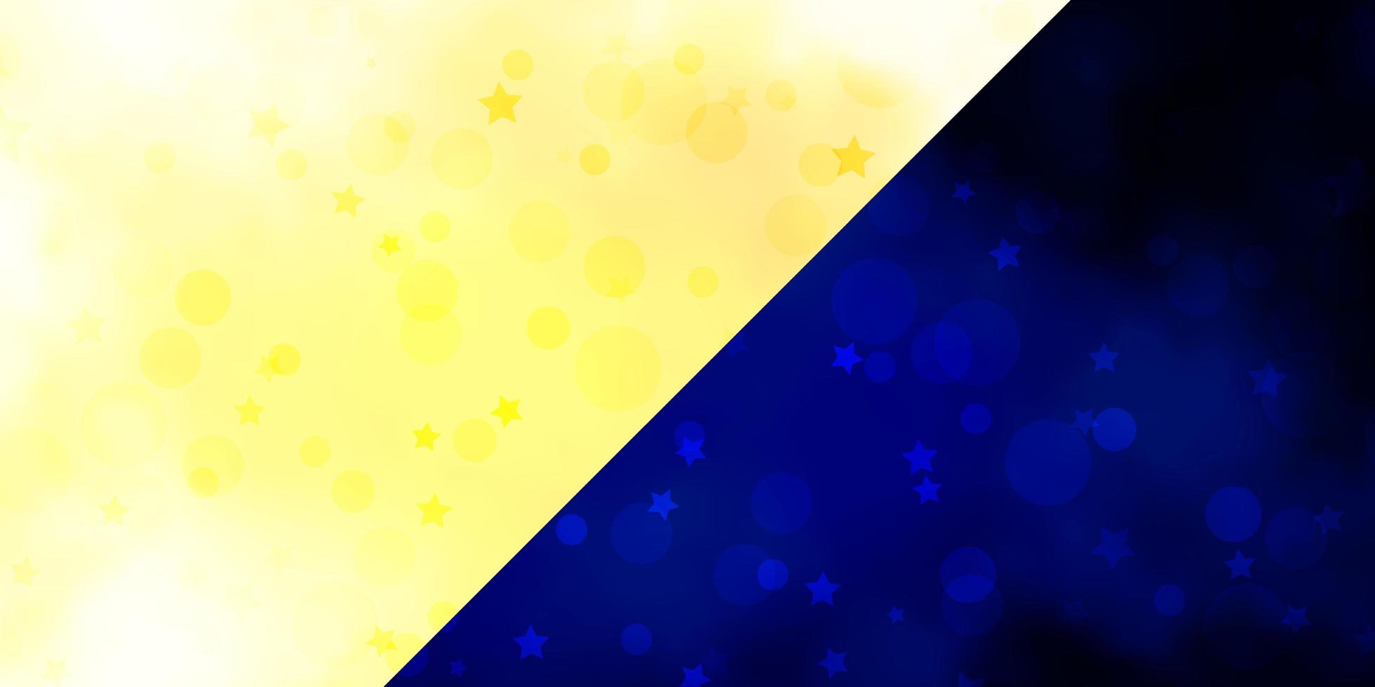 Vector background with circles, stars.