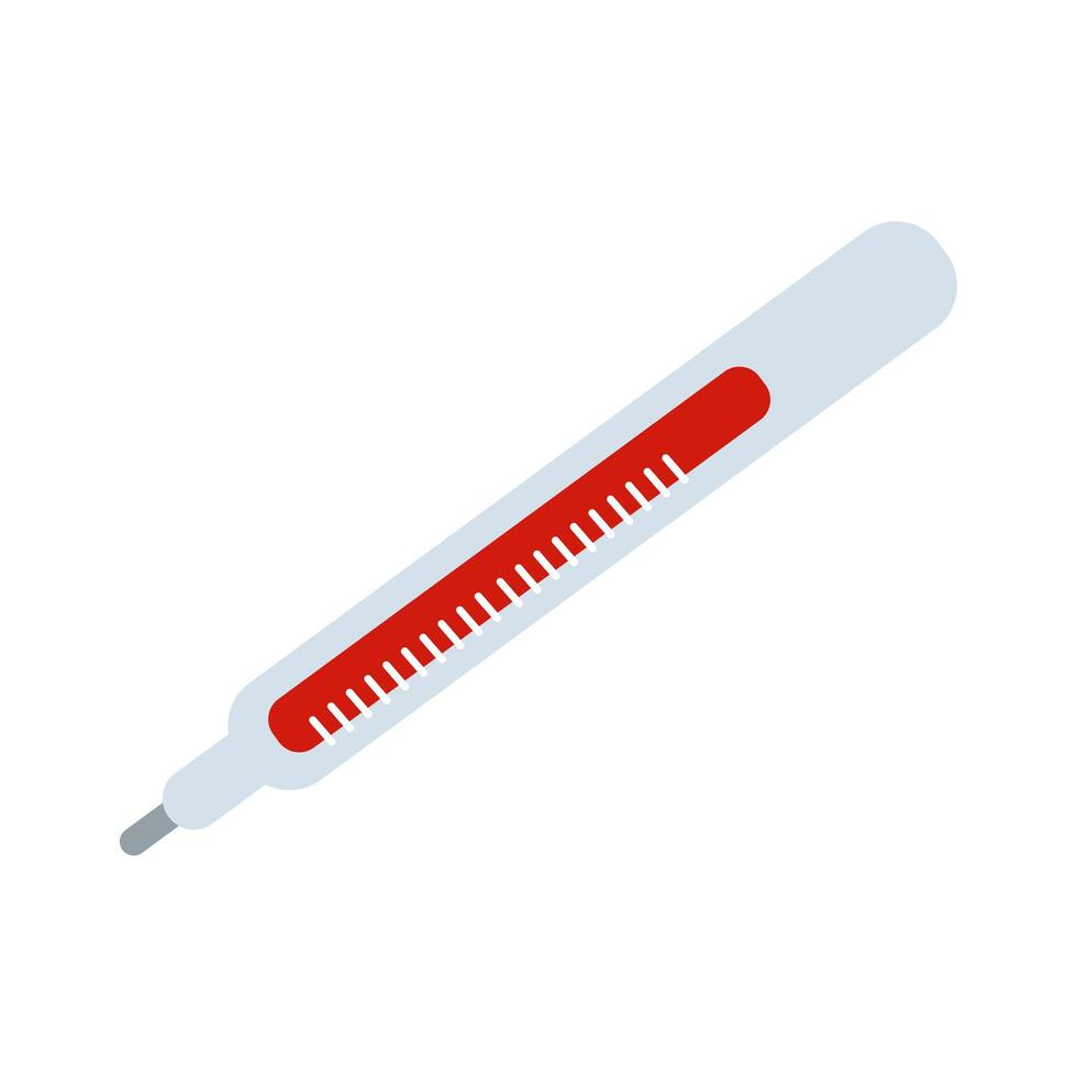 medical thermometer flat style icon vector