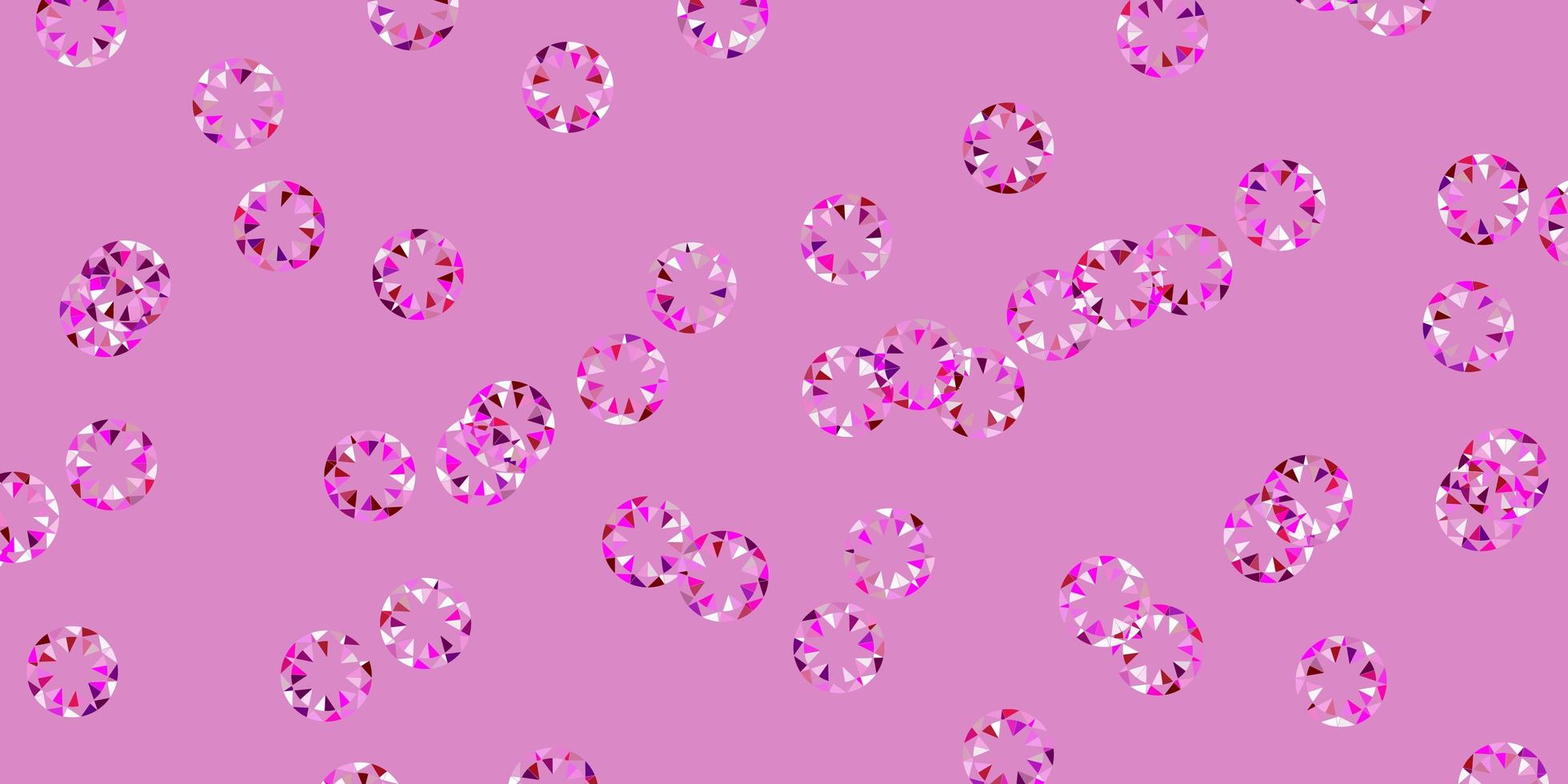 Light pink vector pattern with spheres.