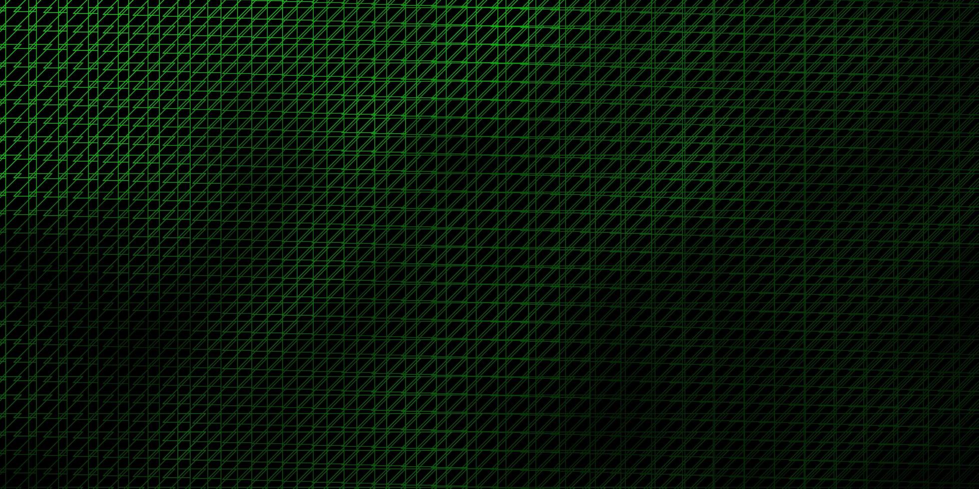 Dark Green vector backdrop with lines.