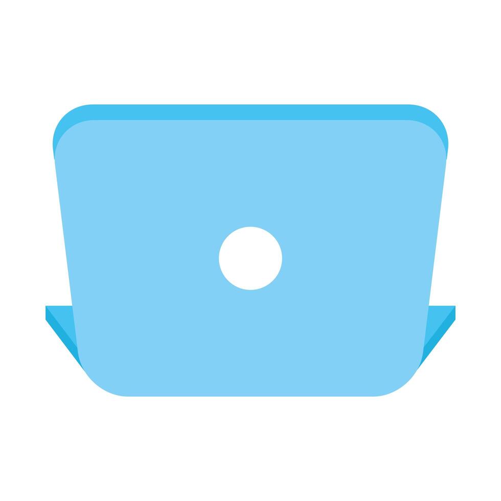 laptop computer device isolated icon vector