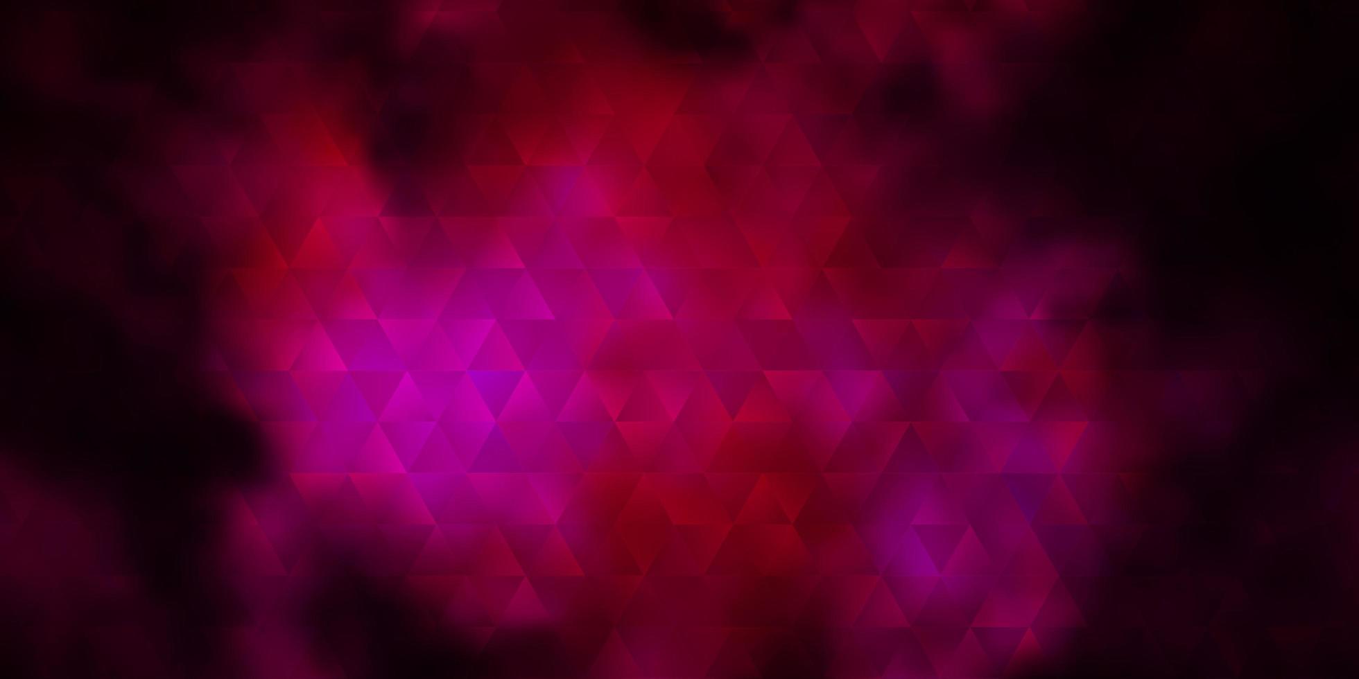 Dark Pink vector pattern with polygonal style.