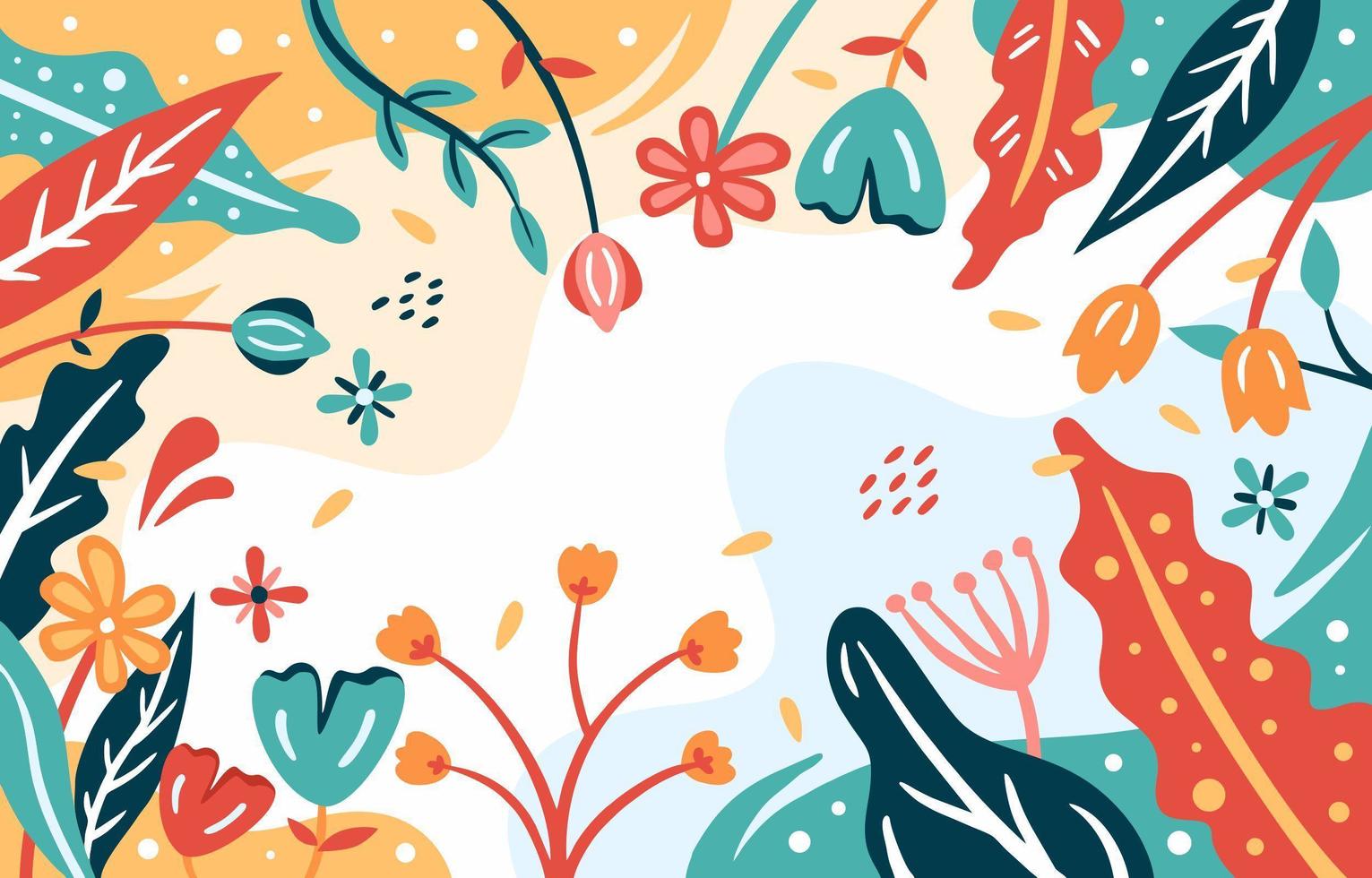 Modern Abstract Floral Background vector