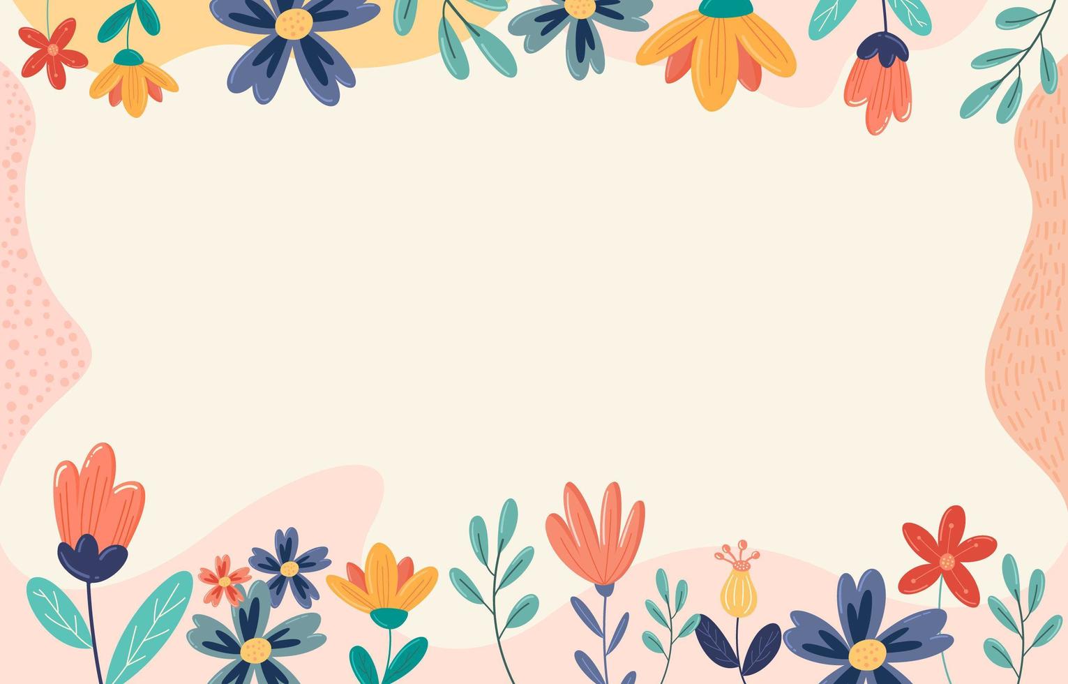 lindo fondo floral vector