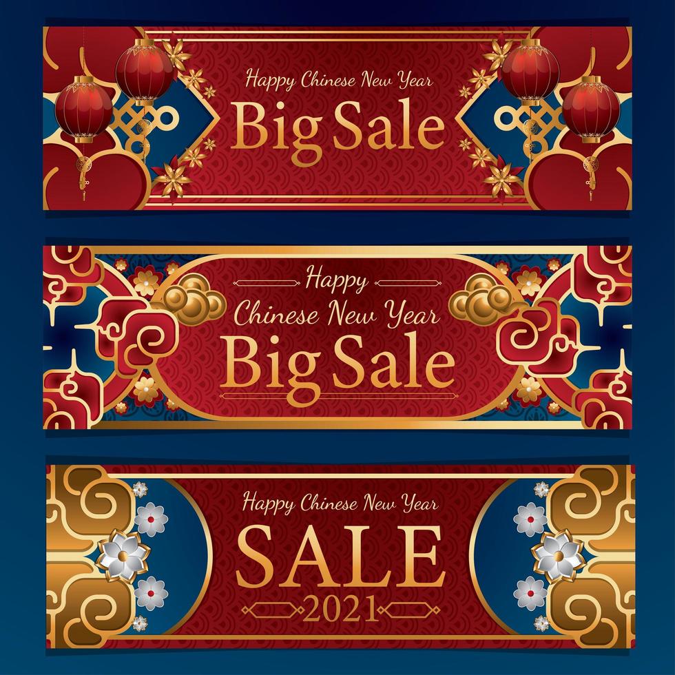 Chinese New Year Sale Banner vector