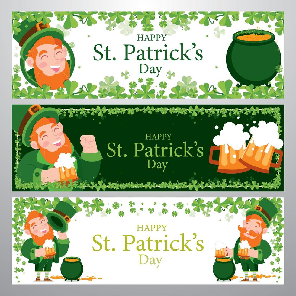 Shamrock Banner Concept vector