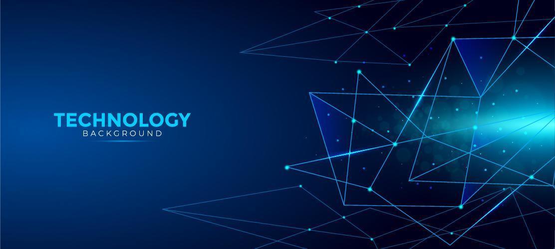 Geometric Technology Background vector