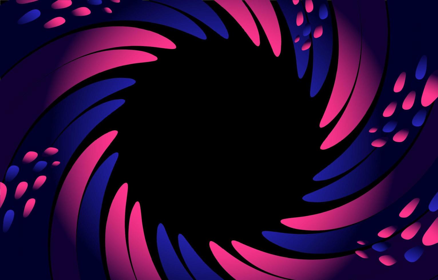 Black Swirl Background vector