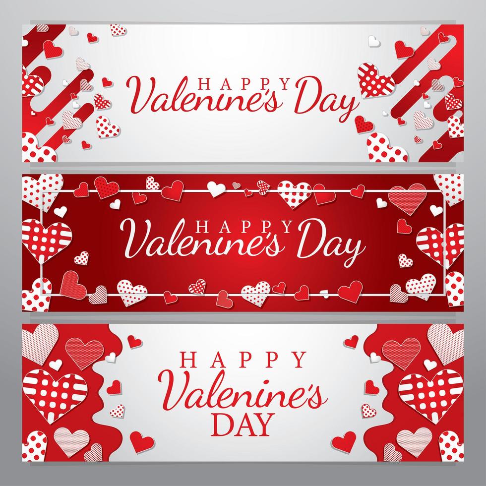 Valentine's day Banner Concept vector