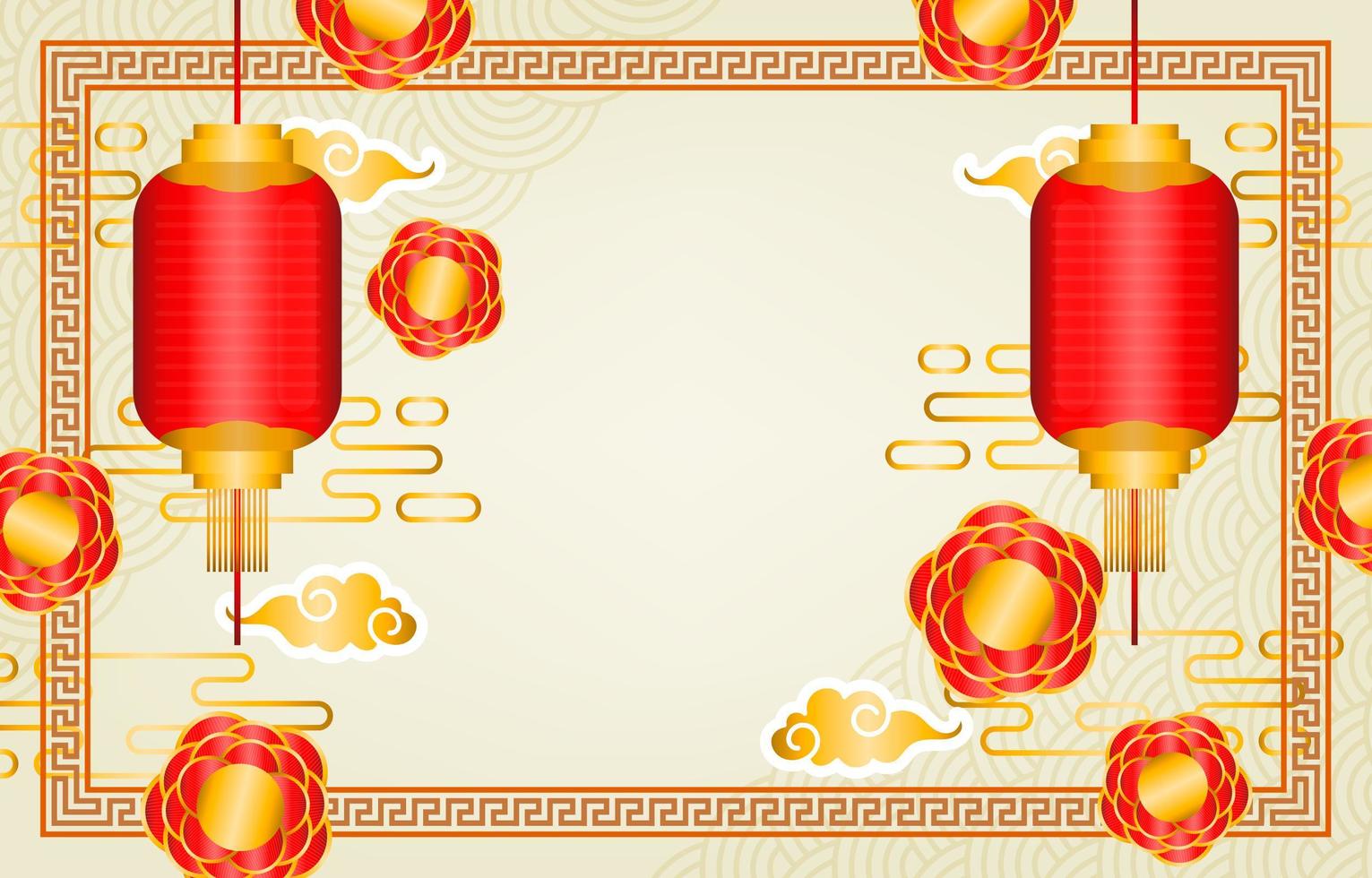 Chinese New Year Festivity Background vector