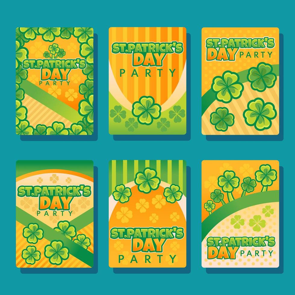 St Patricks Clover Party vector