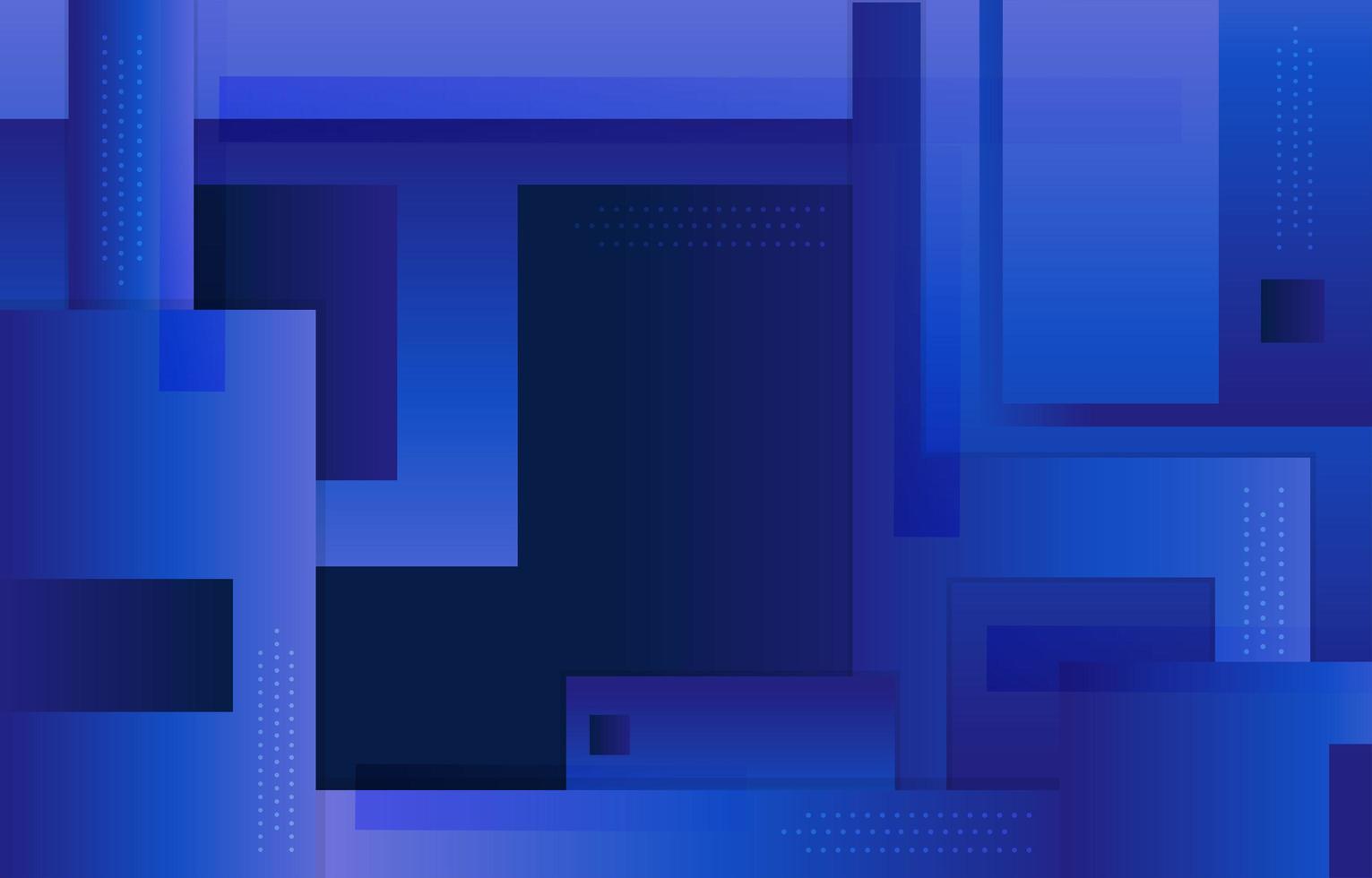 Fondo abstracto azul rectángulo futurista moderno vector