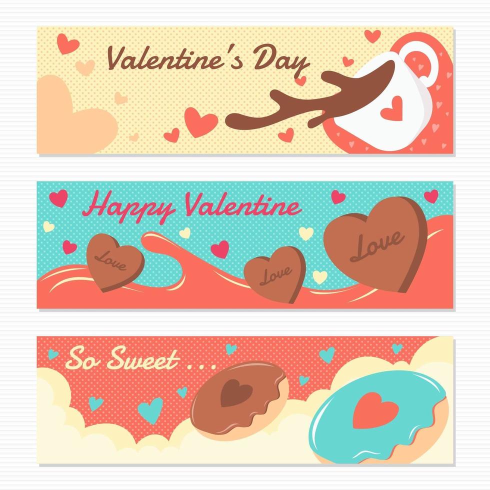 dulce chocolate de san valentin vector