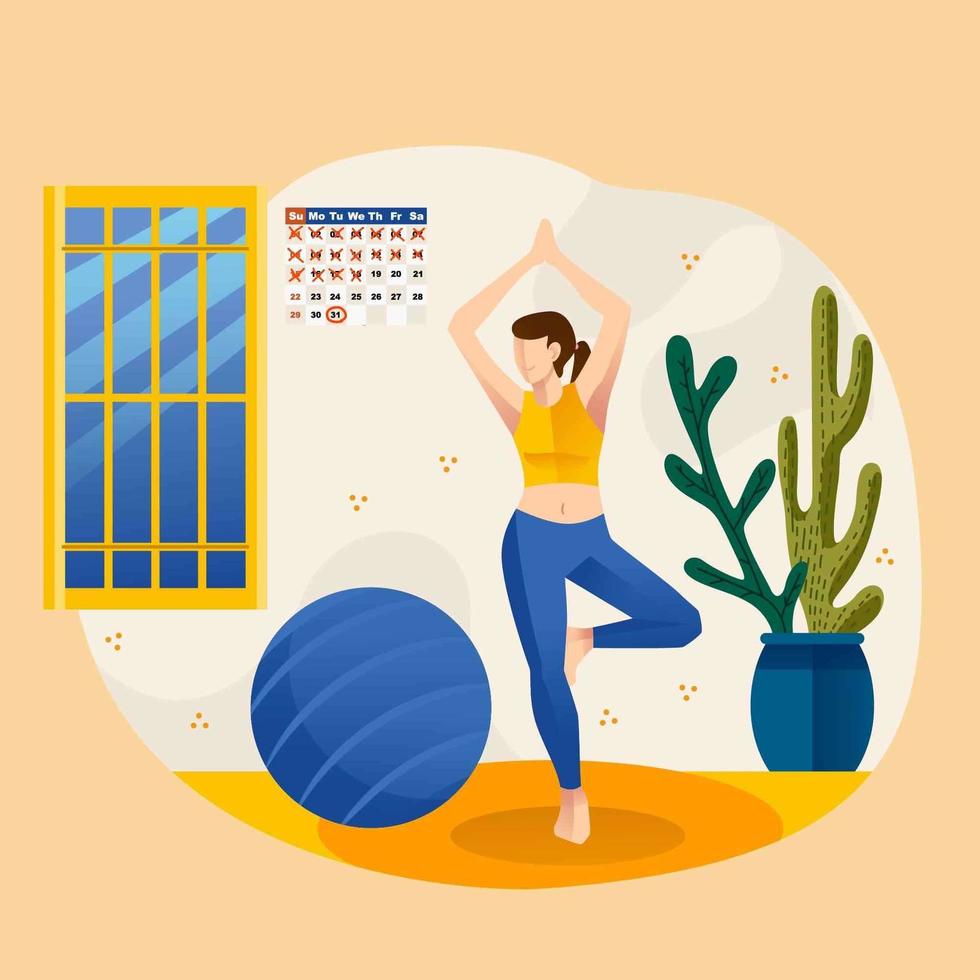 Modern Healthy Lifestyle vector