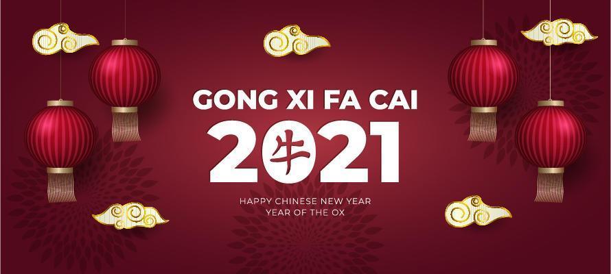 gong xi fa cai 2021 fondo vector