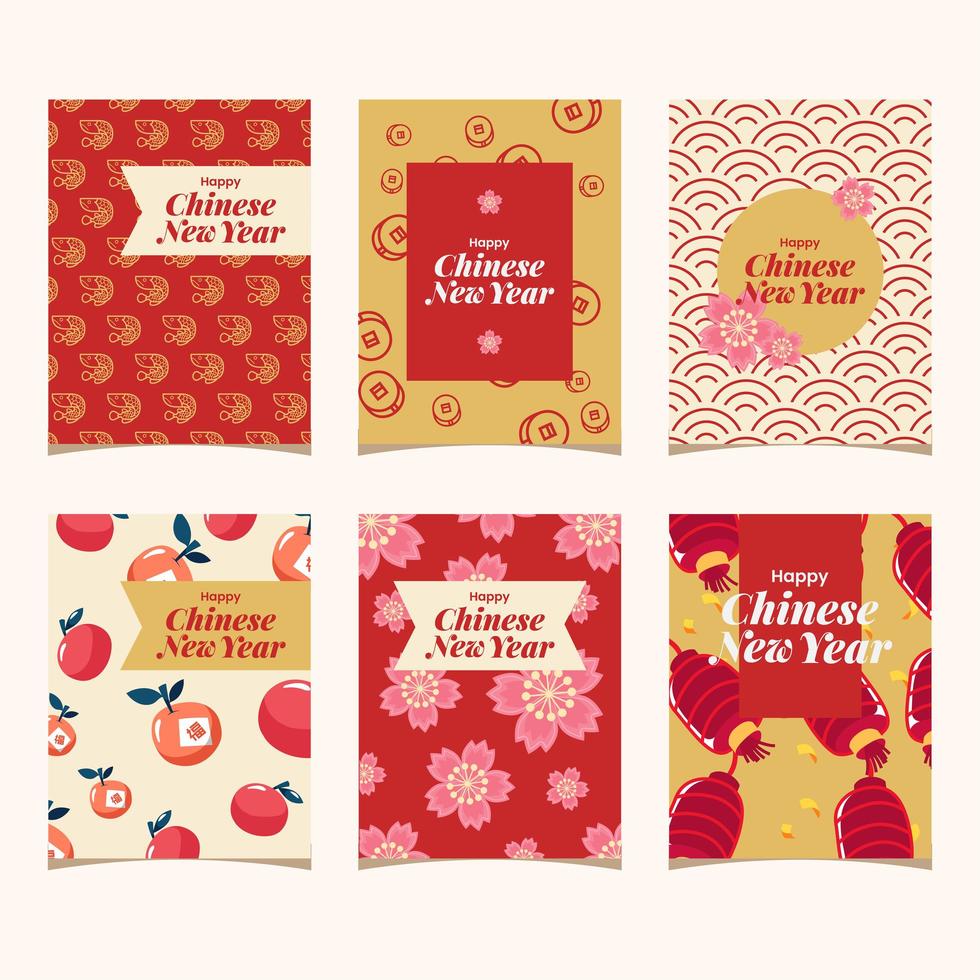 Beautiful Chinese New Year Festive Card vector