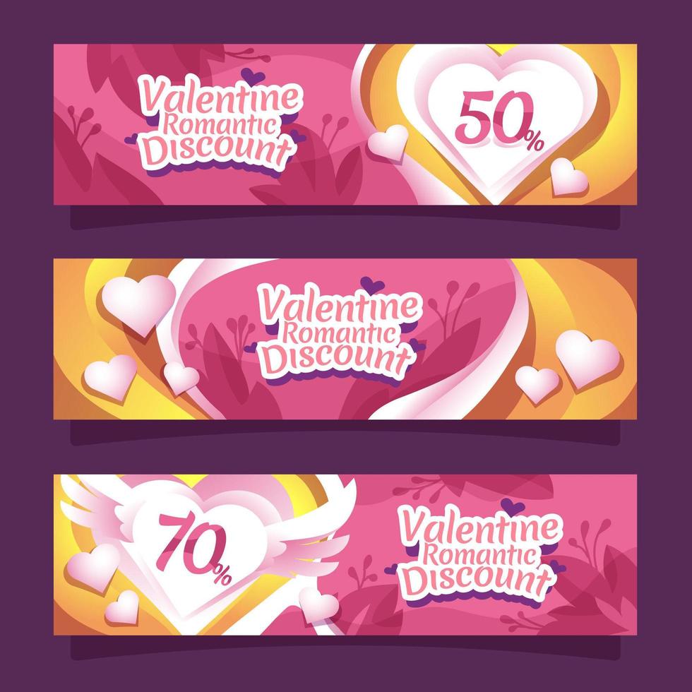 Valentine Marketing Banner vector