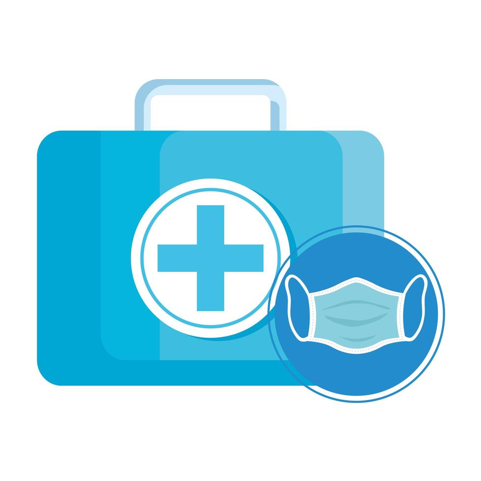 face mask accessory medical isolated icon vector