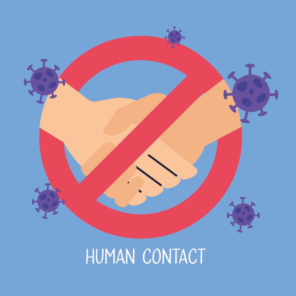 denied handshake signal isolated icon vector