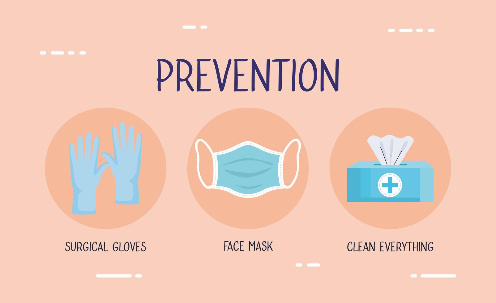 covid19 flyer with prevention methods infographic vector