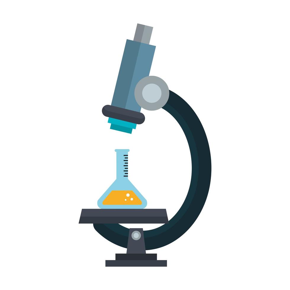 microscope laboratory with tube test vector