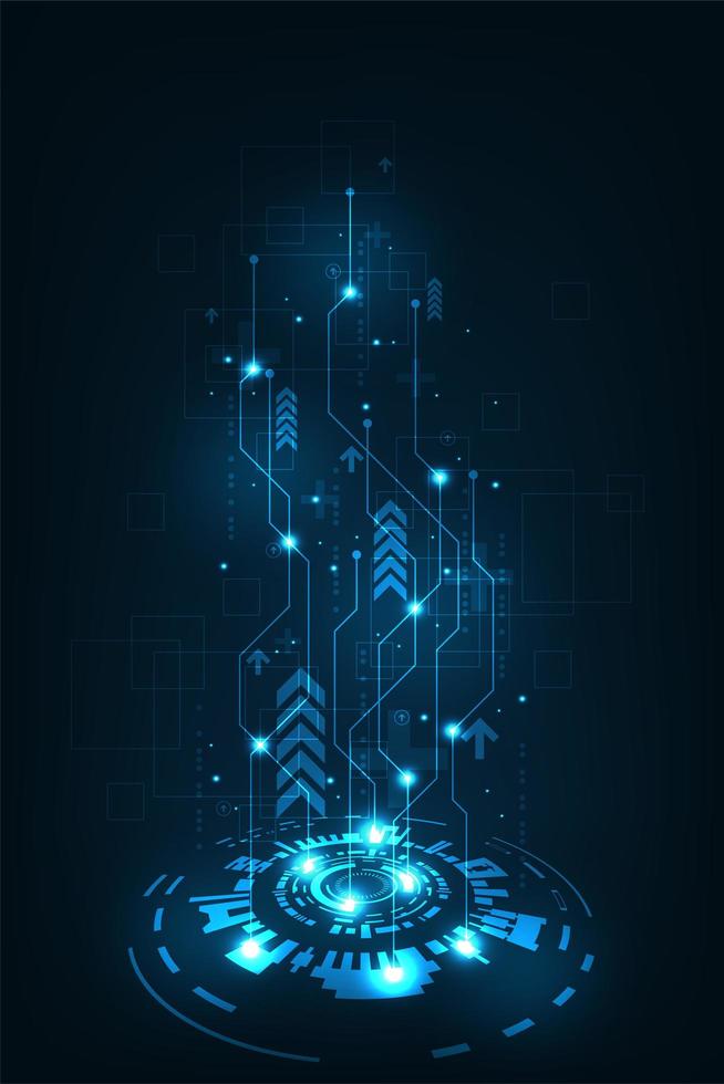 transferencia rápida de datos de sistemas digitales vector