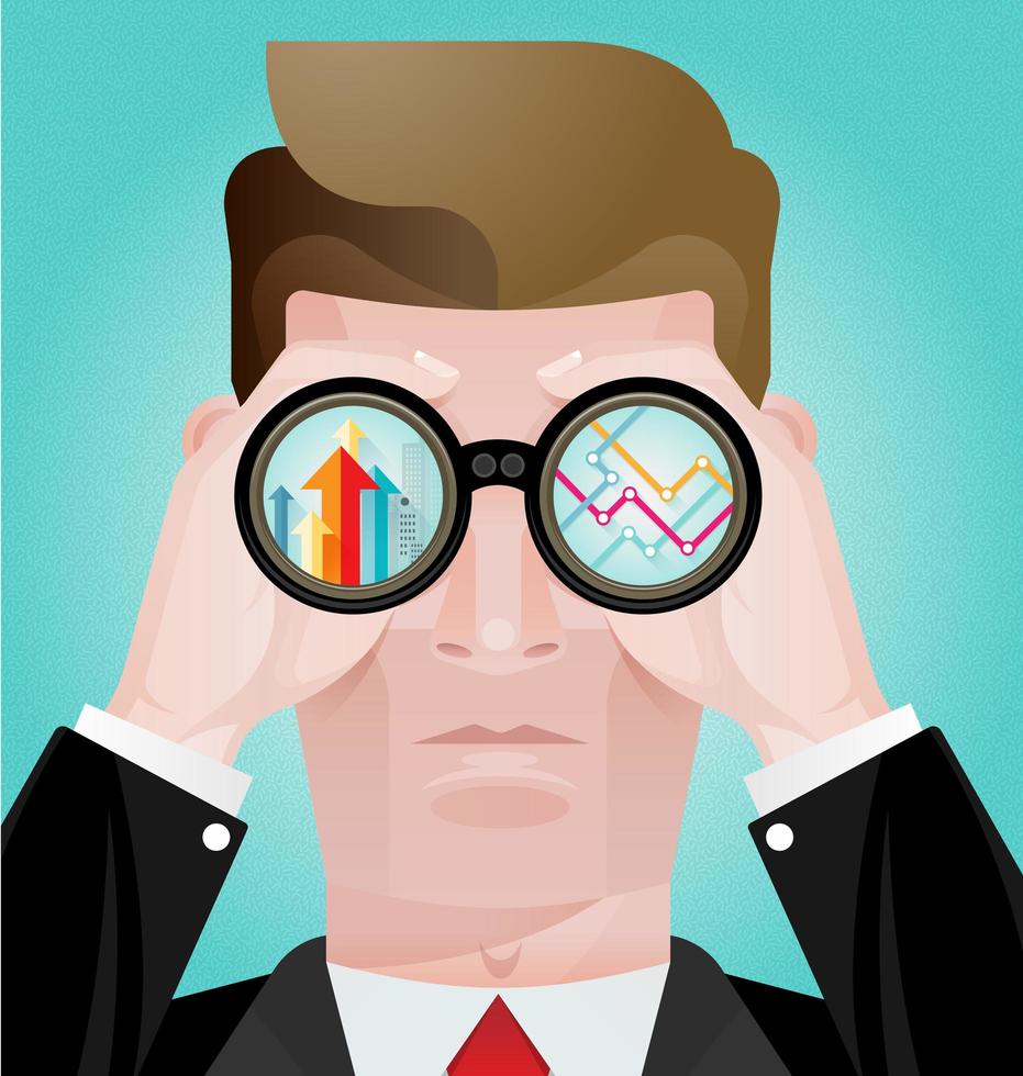 Business vision concept vector