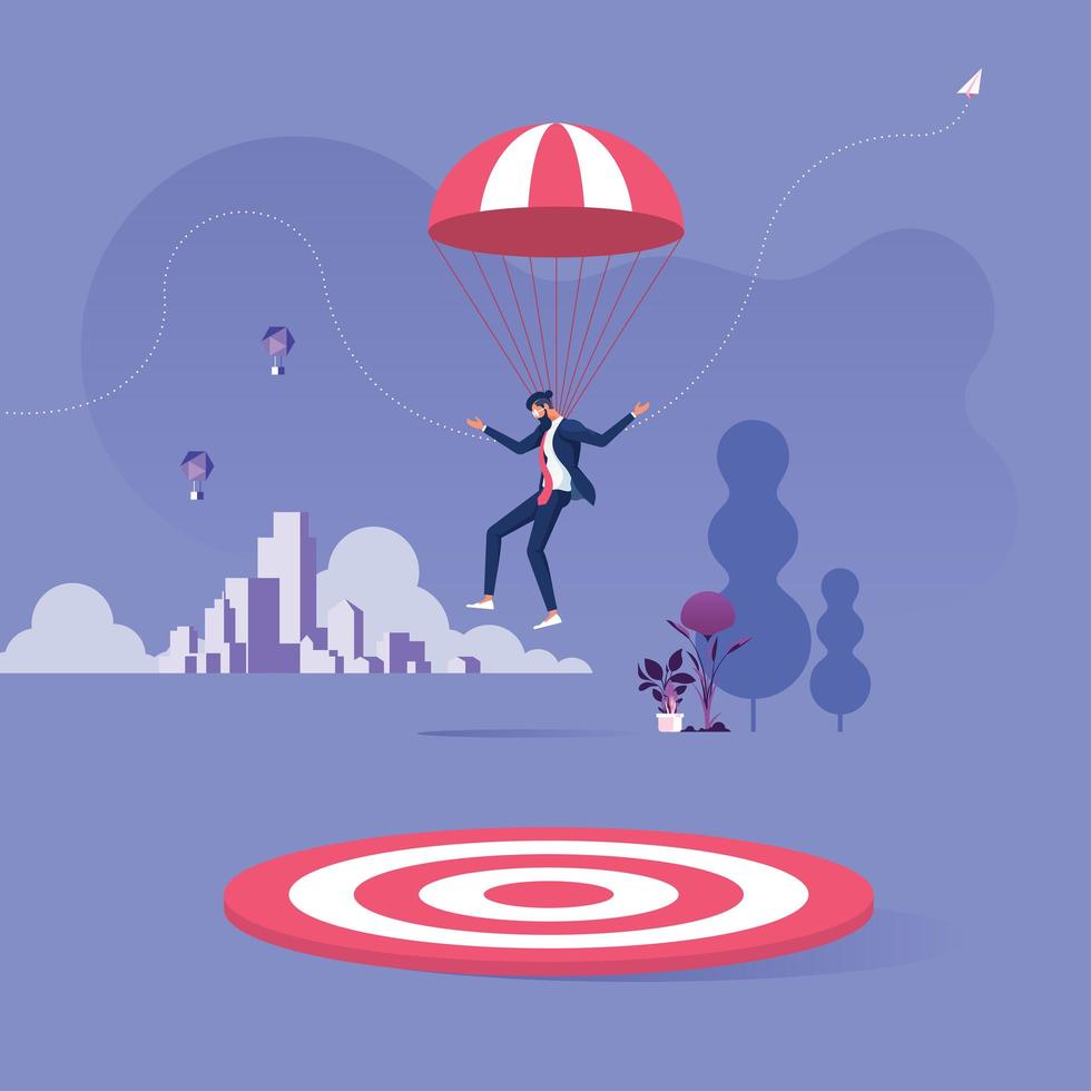 Missed the target-Business failed concept vector