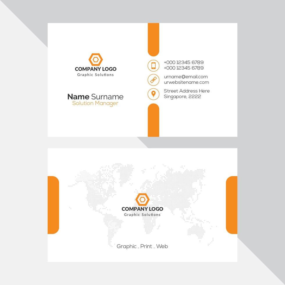Abstract business card template vector