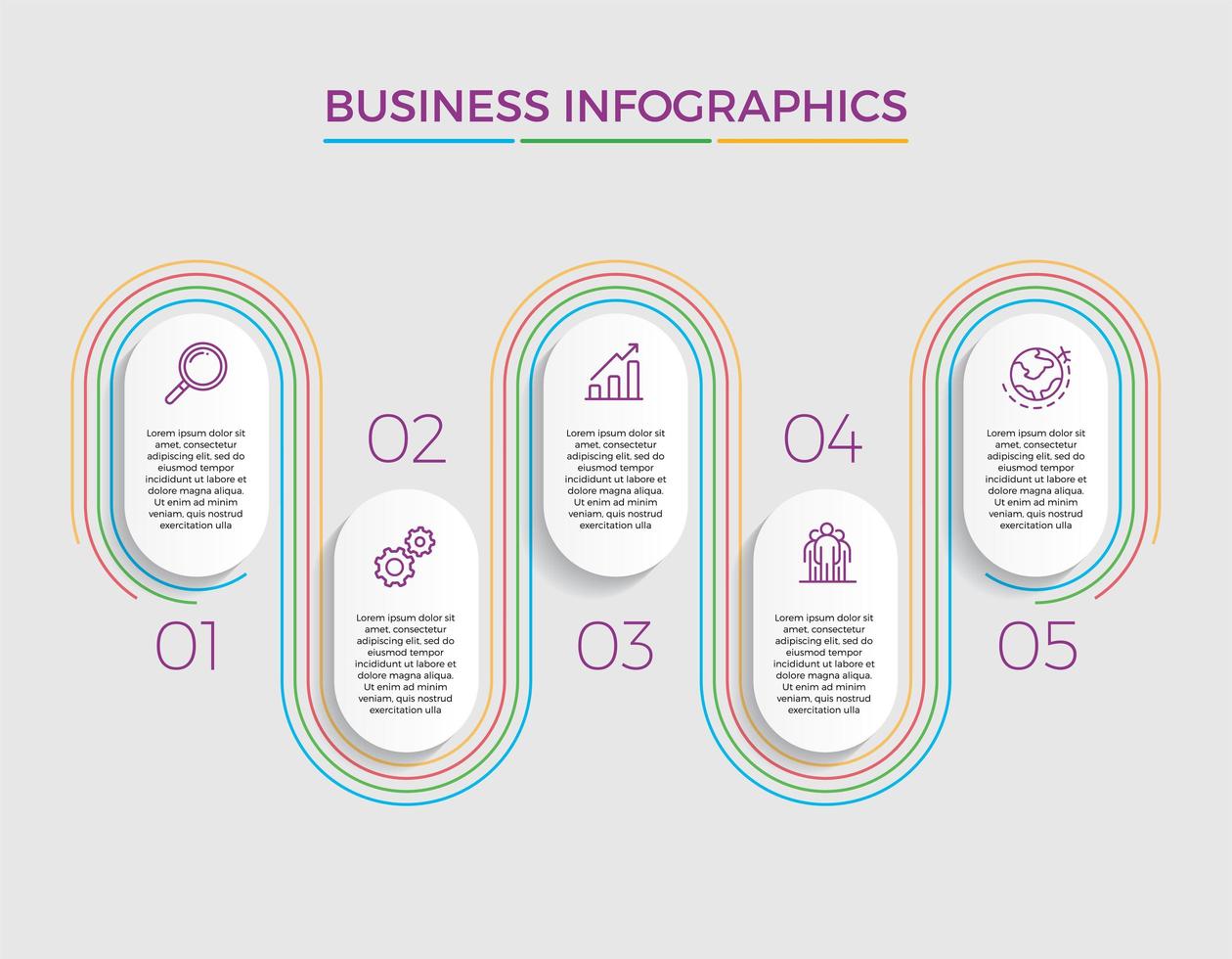 Business concept infographic design vector illustration