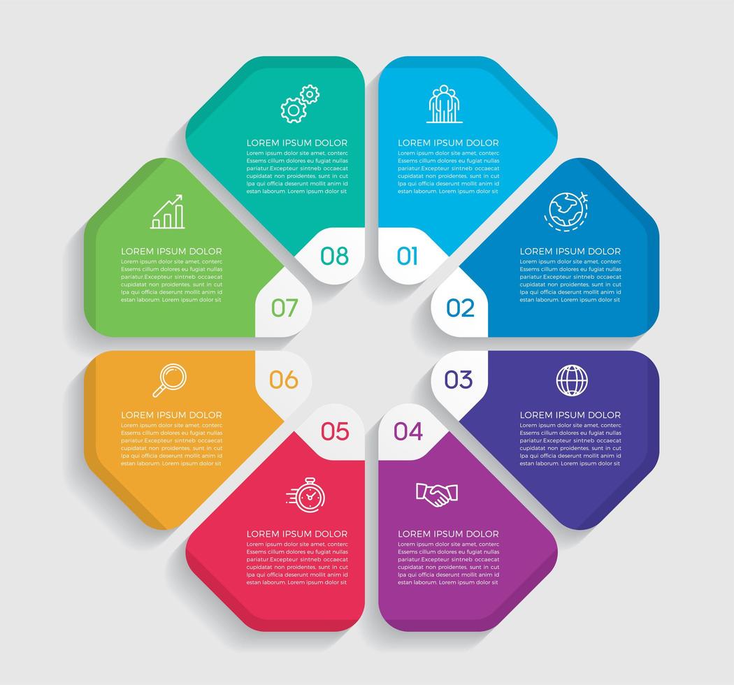 Ilustración de vector de diseño de infografía de concepto de negocio