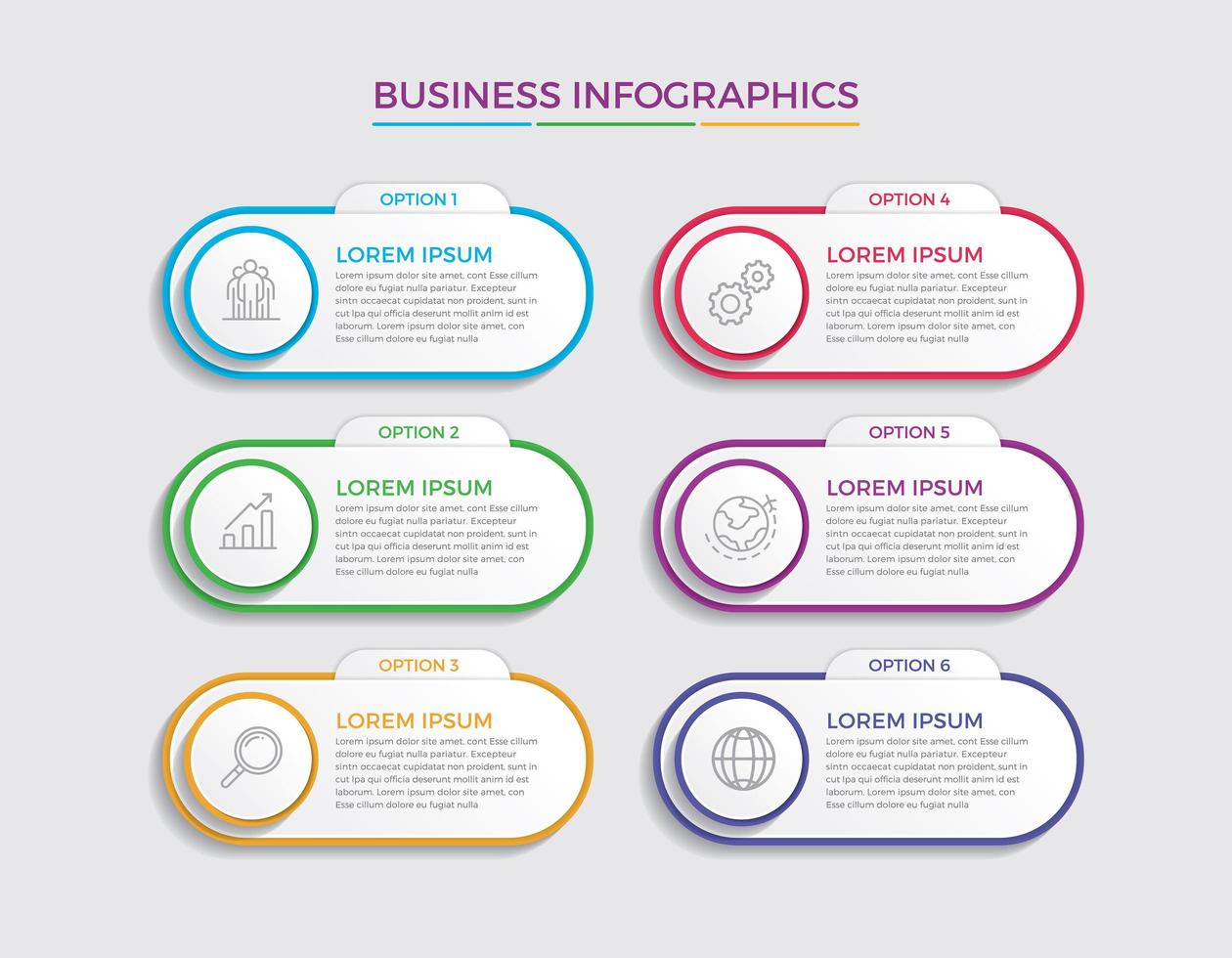 Ilustración de vector de diseño de infografía de concepto de negocio