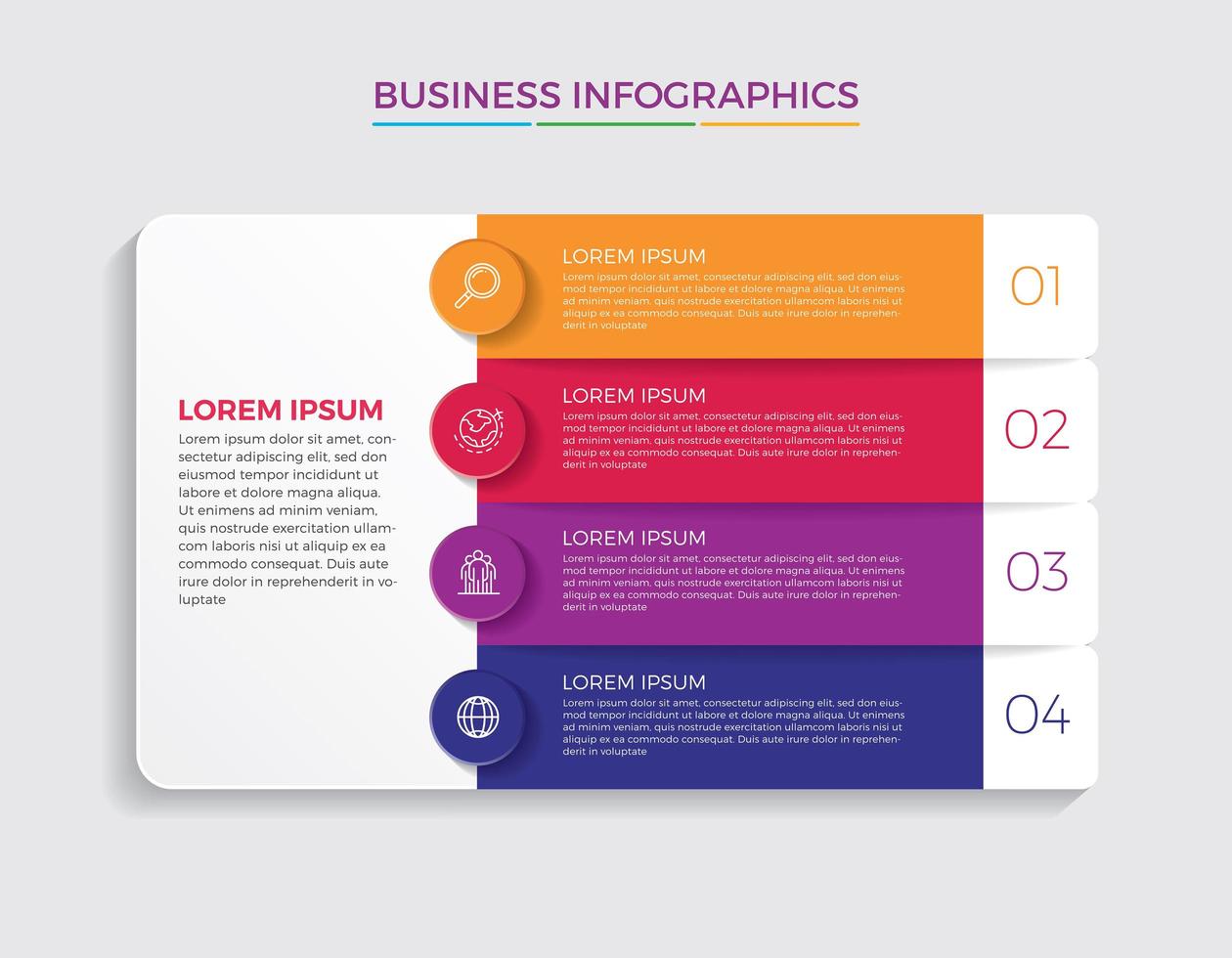 Business concept infographic design vector illustration