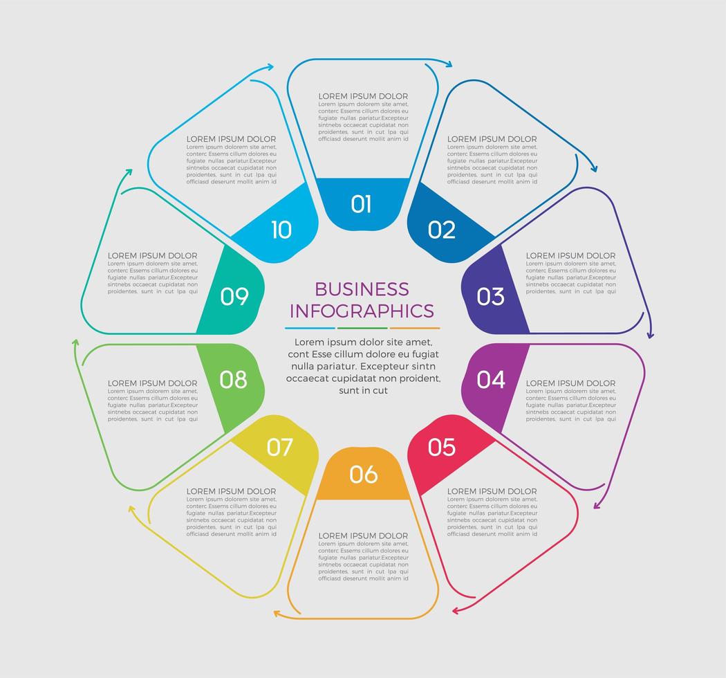 Business concept infographic design vector illustration