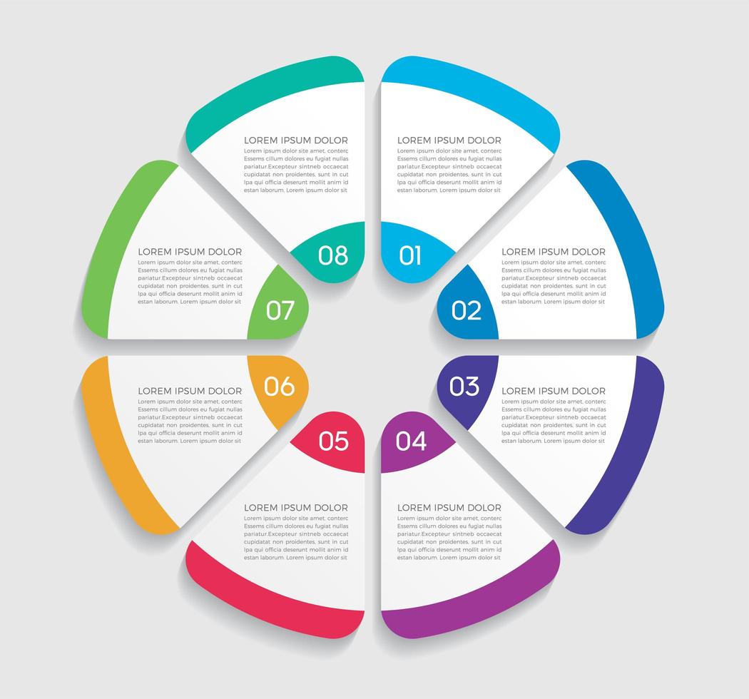 Ilustración de vector de diseño de infografía de concepto de negocio