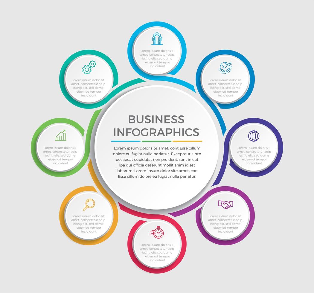 Business concept infographic design vector illustration