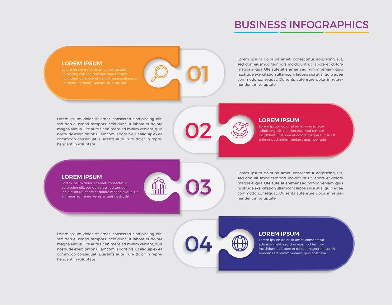 Business concept infographic design vector illustration