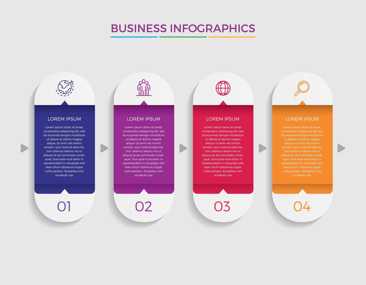 Business concept infographic design vector illustration