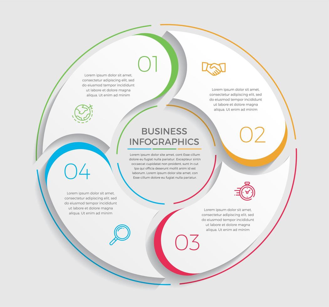 Business concept infographic design vector illustration