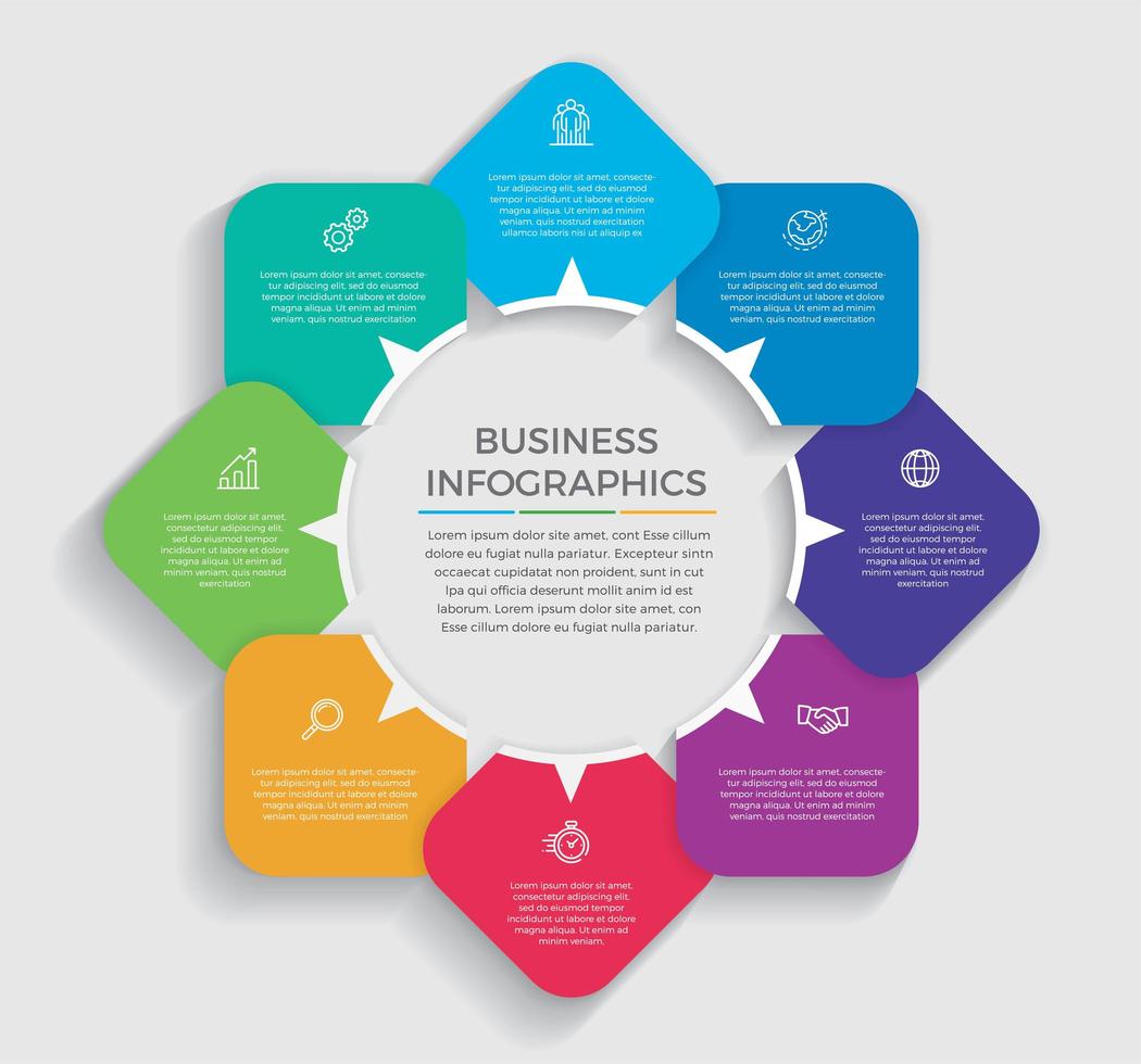 Business concept infographic design vector illustration