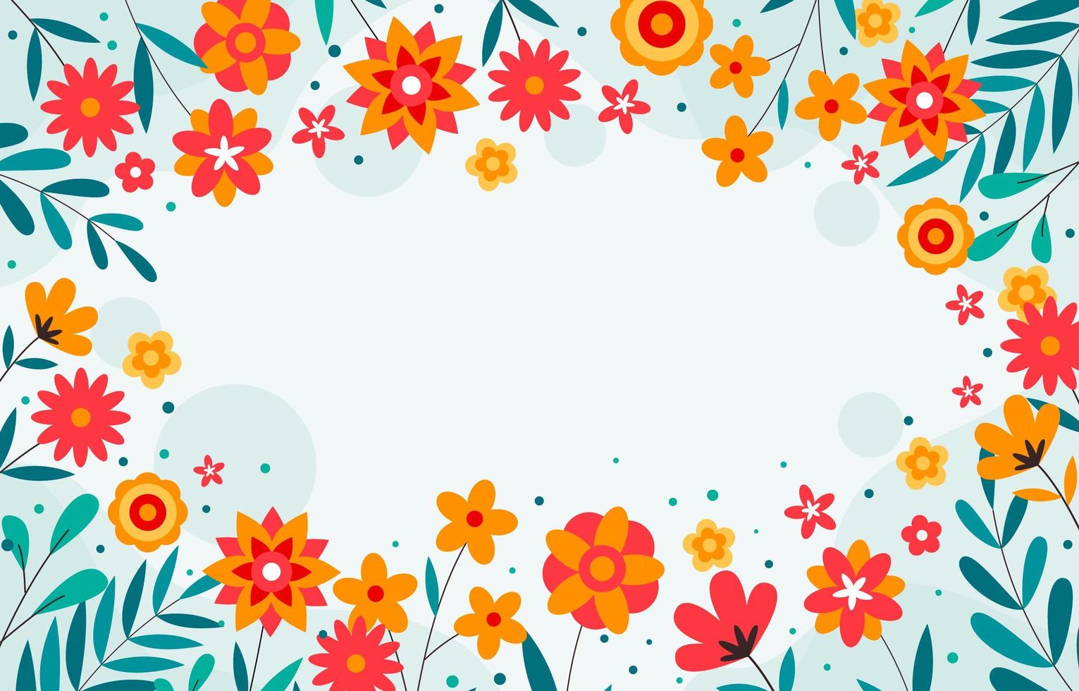 fondo decorativo de flores vector