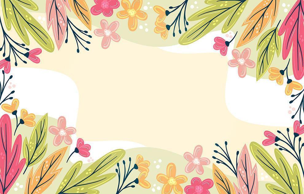 Hand Drawn Floral Background vector