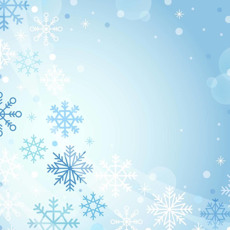 Winter Season with snowflakes background vector