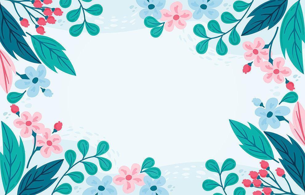 diseño de fondo de flores vector