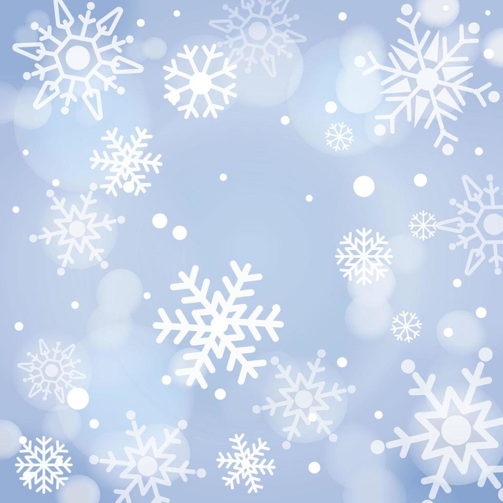 Happy Snowflakes Background vector