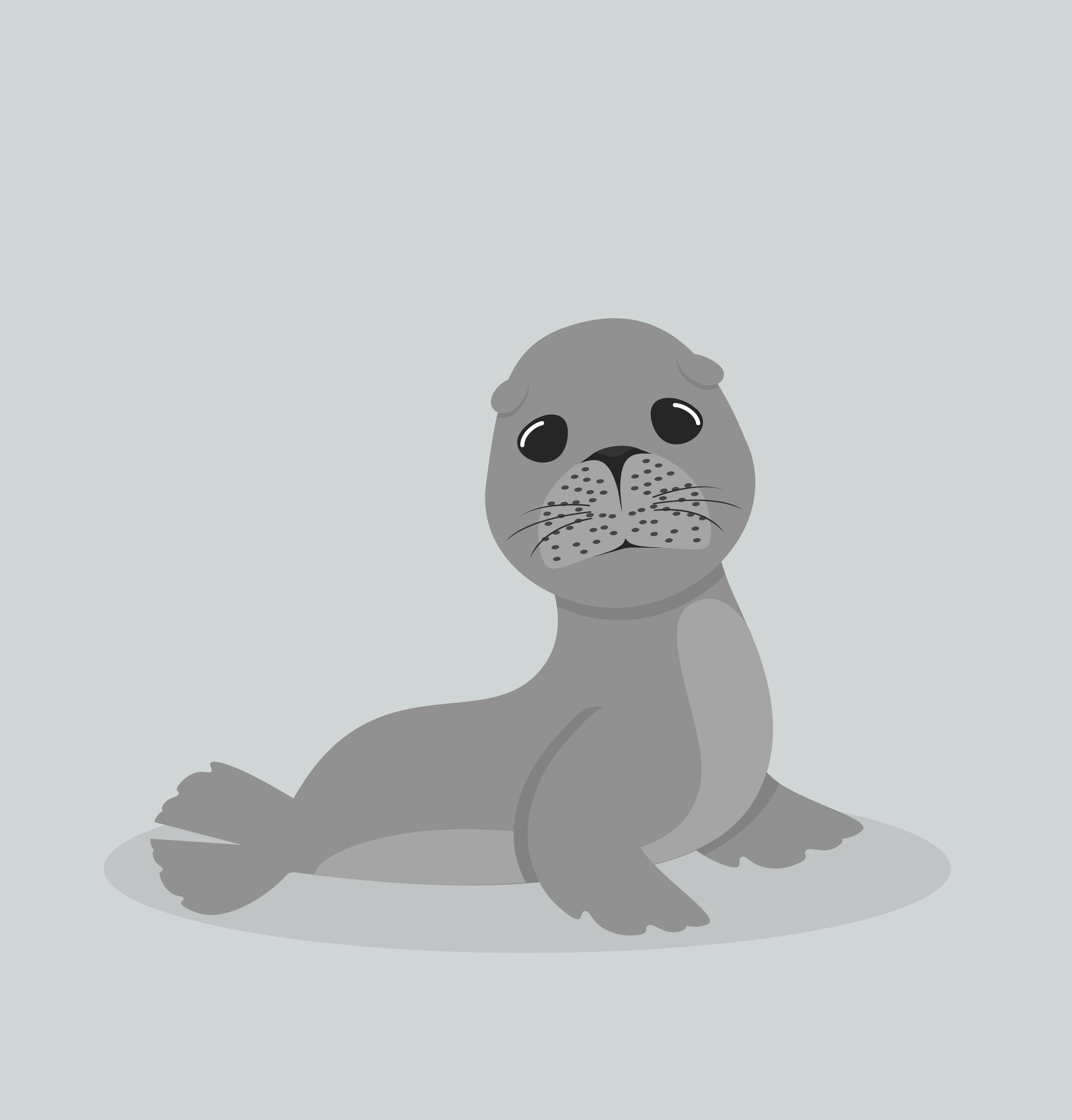 cute sea lion cartoon vector 1882900 Vector Art at Vecteezy