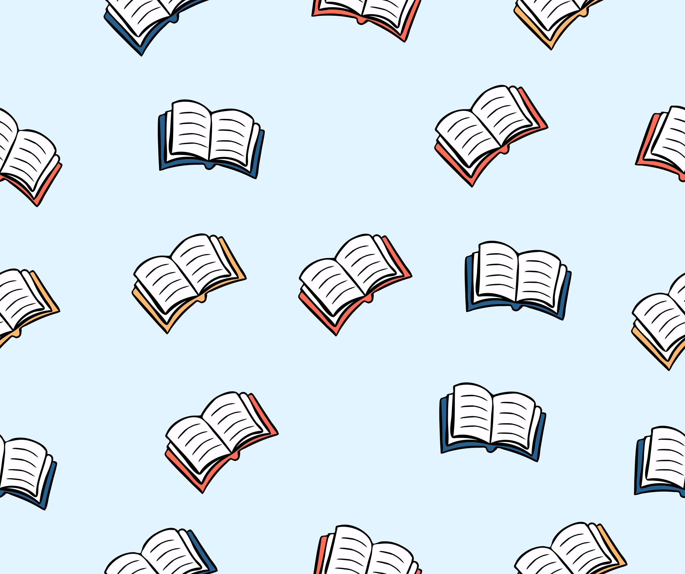 book seamless pattern background 1882922 Vector Art at Vecteezy